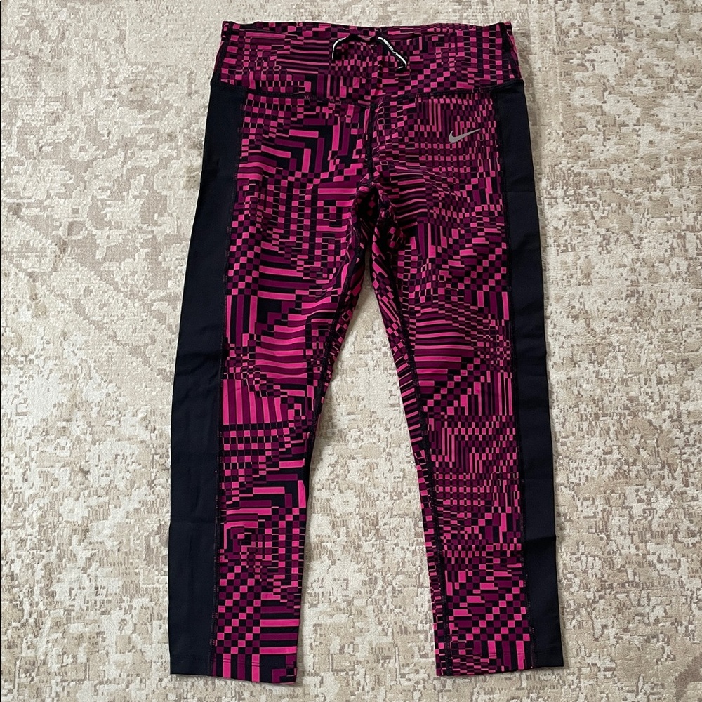 Nike Stylish Pink and Black Leggings